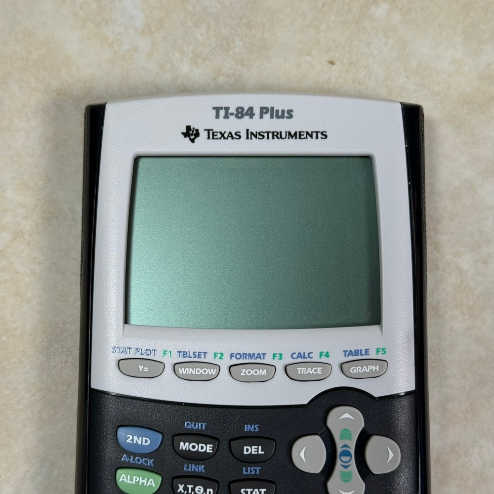 Texas Instruments TI-84 Plus Graphing Calculator Black L-0519AD TESTED - Picture 10 of 11